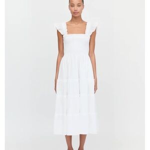 The Ellie Nap Dress - White Swiss Dot